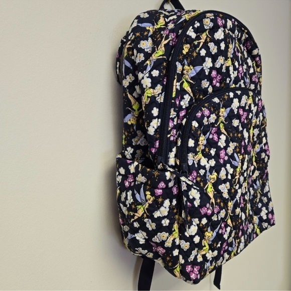 NEW Vera Bradley Disney Tinkerbell Essential Large Backpack- Navy Blue